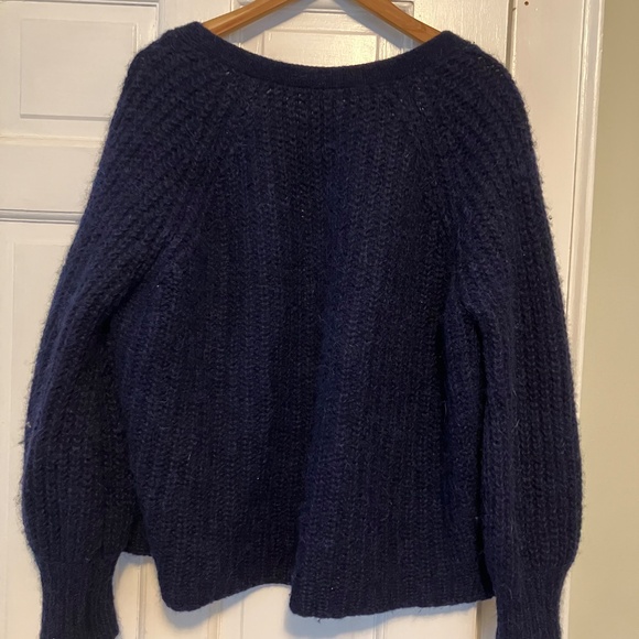 Sezane Navy Cardigan - Picture 2 of 3